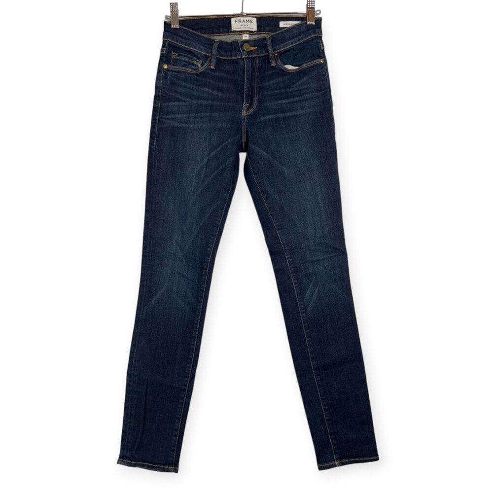 Frame Sculpting Skinny Jeans 26 Pembridge Square Blue Stretch Premium Denim